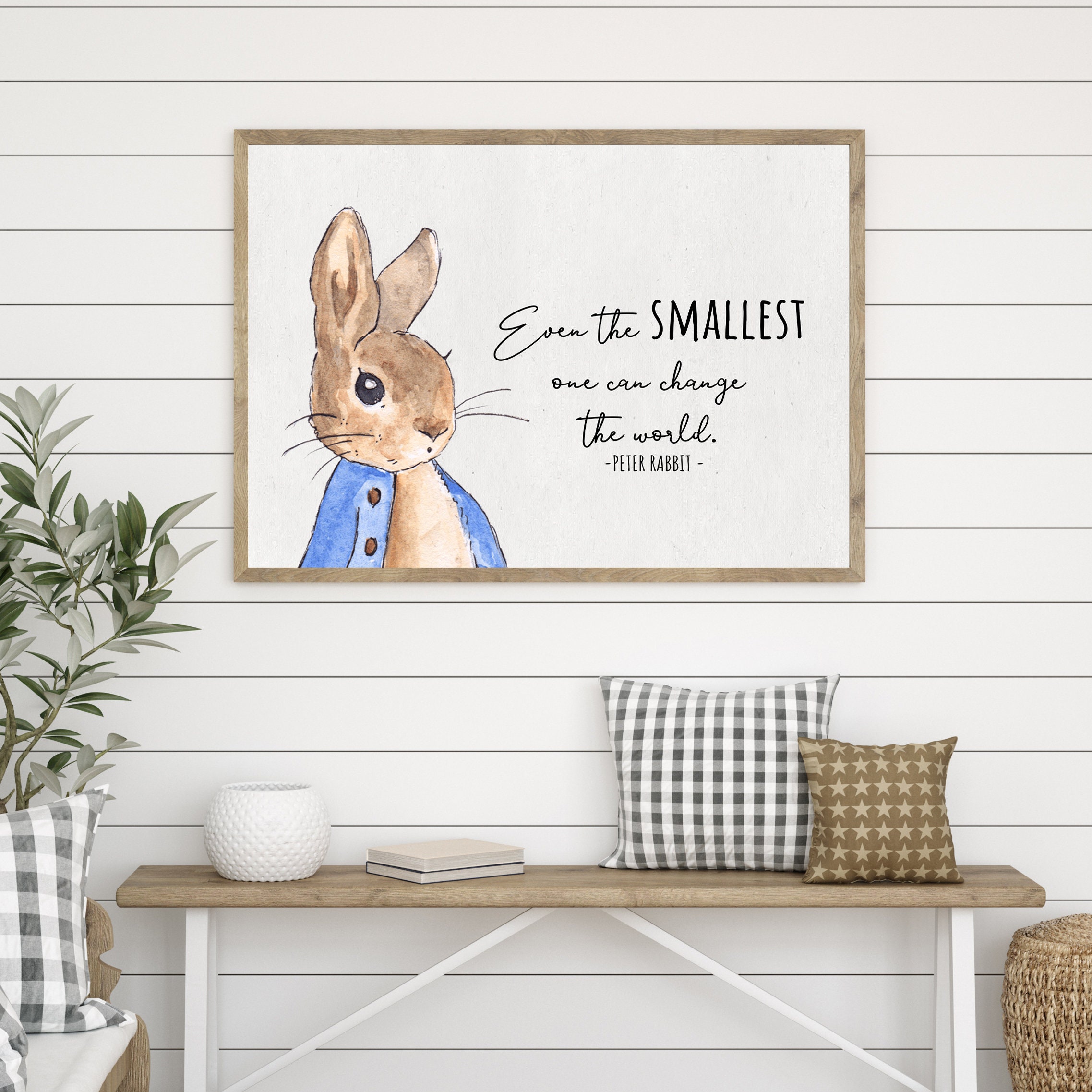 Even the Smallest Things Peter Rabbit Digital Wall Art, Instant ...