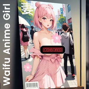 Lewd Waifu Poster, Anime Weeb Gift, Mature
