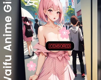 Lewd Waifu-poster, anime Weeb-cadeau, volwassen