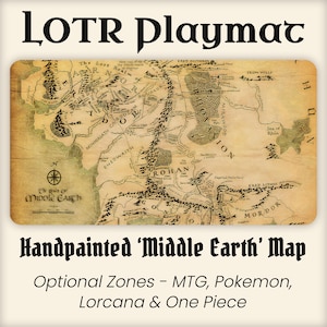 Tapete de juego MTG TCG, tapete de juego de mesa, juego de cartas coleccionables, tapete de juego, almohadilla de escritorio, bordes cosidos pintados a mano originales, base de goma, mapa envejecido