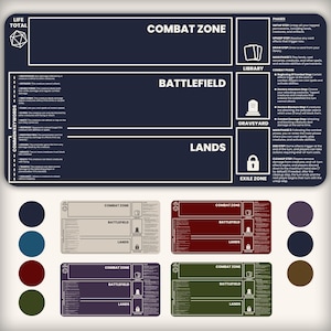 Nieuwkomer speelmat met zones, Magic The Gathering Rookie MTG-speler leercadeau accessoires kaartmat, speelmat voor beginners beginner MTG-cadeau