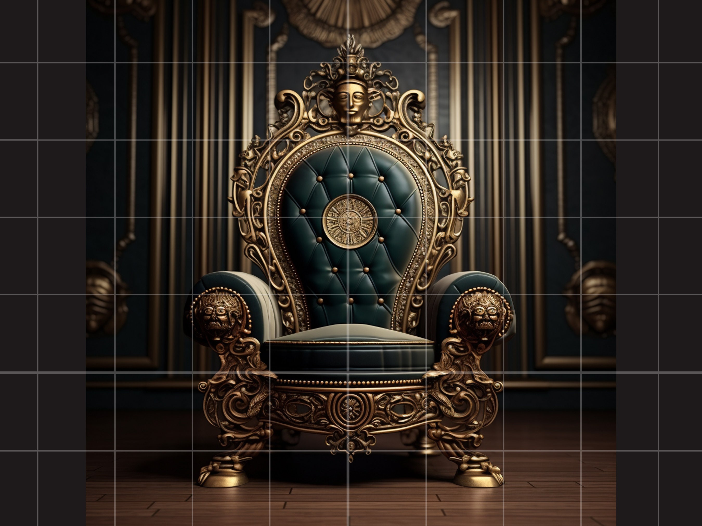 Throne Chair Digital Background Maternity Boudoir Digital Backdrop