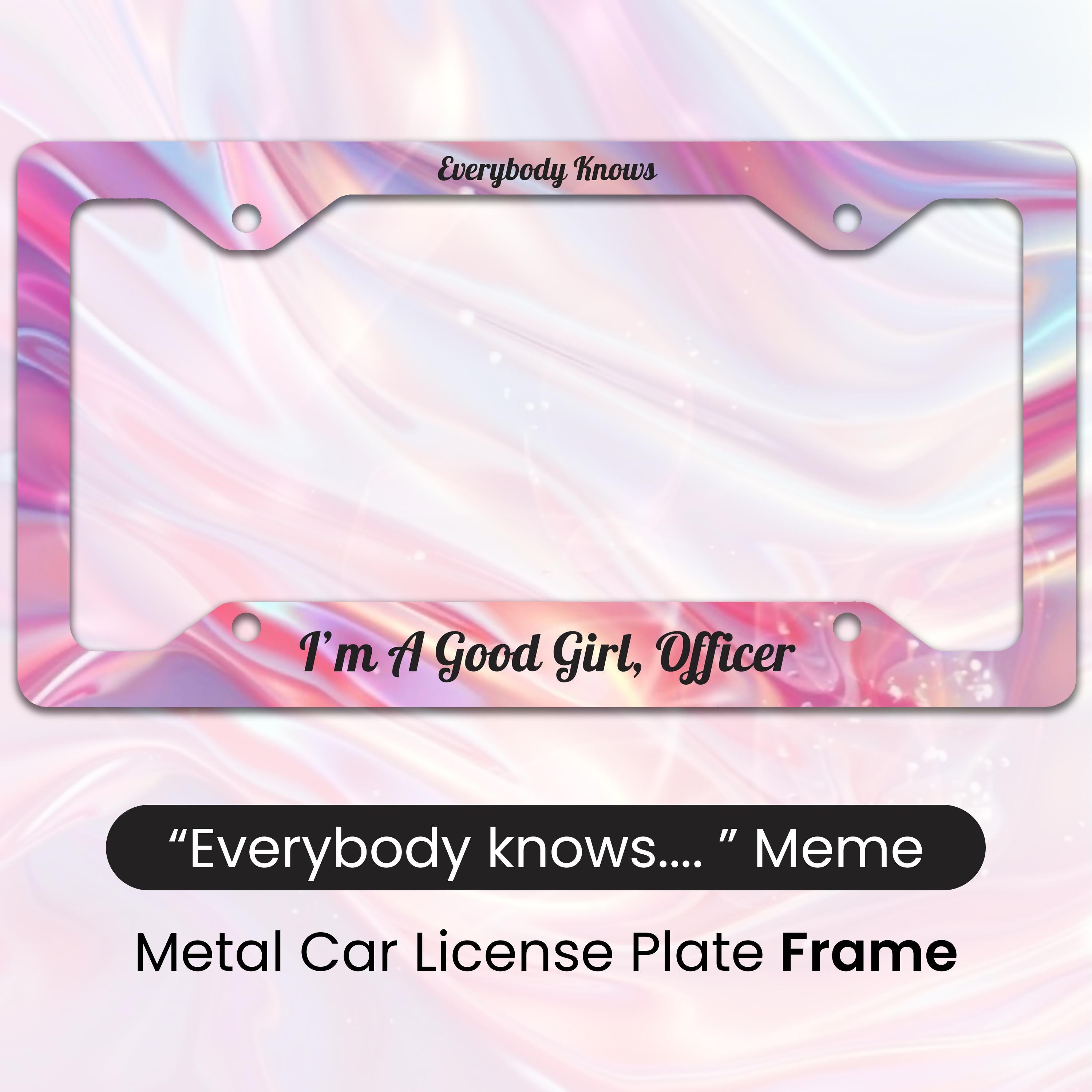 コケットなナンバープレートフレーム、ラナ・デル・レイ風の美学