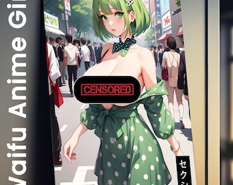 Waifu-poster, MTG-proxy Waifu-poster, onzedelijk waifu, sexy animemeisje posterafdruk, anime meisje kunst, Waifu cadeau, cadeau anime Weeb, volwassen