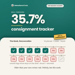 Consignment Tracker App for Makers, Payout Statements, Stock Ageing (Digital Download)