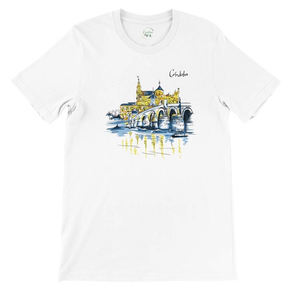 Unisex soft and comfortable cotton tshirt "Spain - Cordoba" - Camiseta Puente Romano "España - Córdoba"