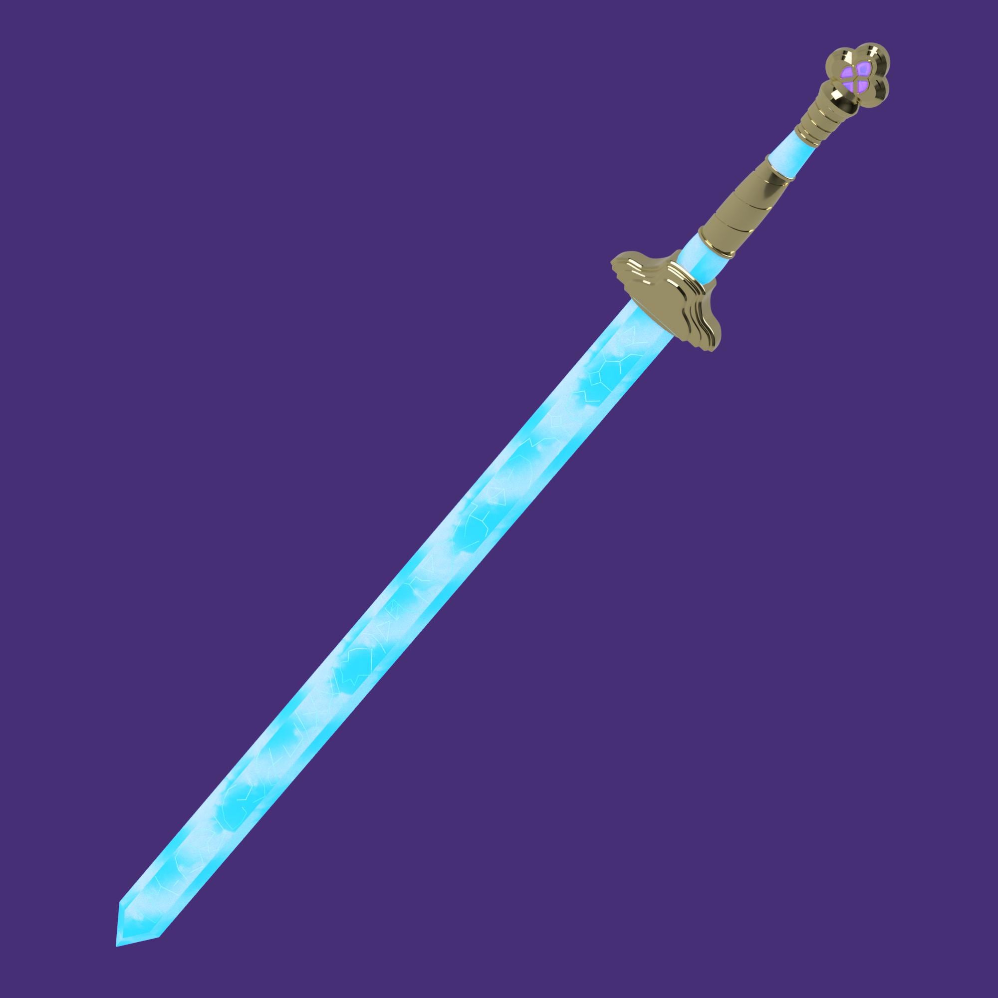 Épée Huntrix Rumi Pour Cosplay - Style Coréen, Inspirée Des Animés - Arme Fantasy Légère Et Détaillée - 7