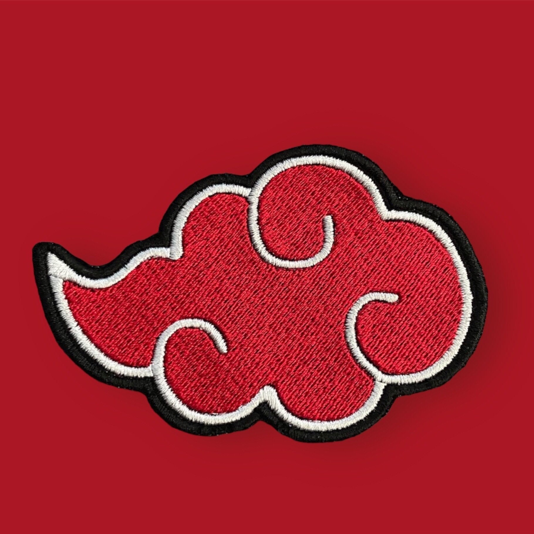 Large Akatsuki Clouds Naruto - Various Styles - Embroidered Iron On Patch