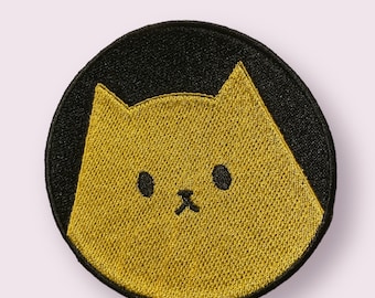 Chat caché fer sur patch, patchs de chat fer sur, fer à repasser brodé, patchs pour veste, patch logo au dos,