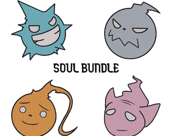 Anime Embroidery Bundle, Digital Stitch Files (5 Hoop Sizes)