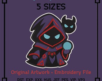 Blob Warlock Embroidery Design – 4x4 Digital File