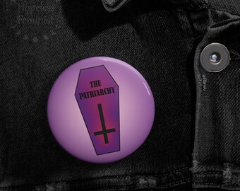 Creepy Cute Feminist Pin