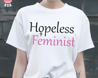 Soft Goth Womens Rights Tee | Hopeless Feminist Social Justice Shirt