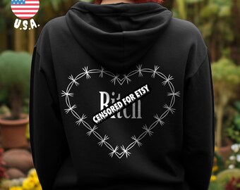 Gothic B**ch Hoodie - Nu Goth Feminist Hooded Sweatshirt