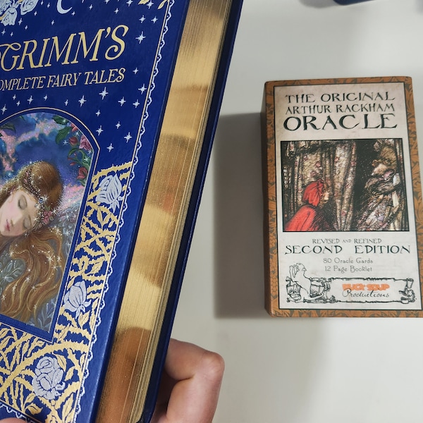 Original Arthur Rackham Oracle 2nd edition with gold gilding with the Complete Grimms Fairy Tales OOP collectible Barnes & Nobles