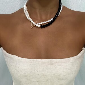 Framed Pearl Toggle Necklace main image 1