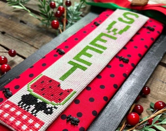 Sweet Watermelon Cross Stitch Pattern, Digital PDF Instant Download