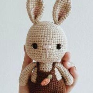 cute rabbit sleeping companion knitting crochet recipe pdf
