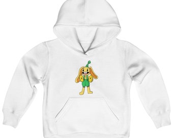 Sweat à capuche Bunzo Bunny pour enfant | Heure de récréation du pavot | Sweat-shirt à capuche épais en mélange pour enfant