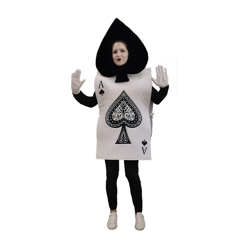 Halloween poker costume, Black cosplay poker costume, Playing card costume, Poker gift idea, Poker costume, Adult image 2