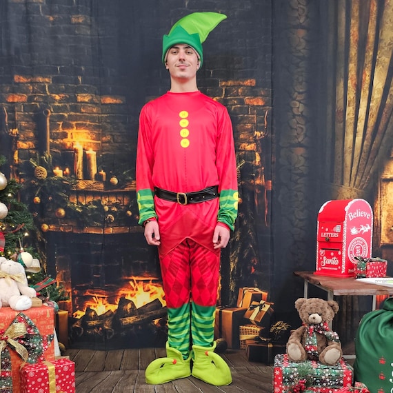Mens christmas elf costume store