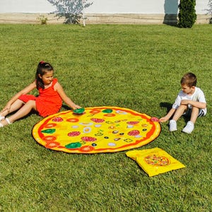 Gioco della pizza per bambini, Gioco della pizza all'aperto, Gioco della pizza sul prato, Giochi di società per bambini, Gioco della pizza per bambini, Gioco della pizza personalizzato per bambini