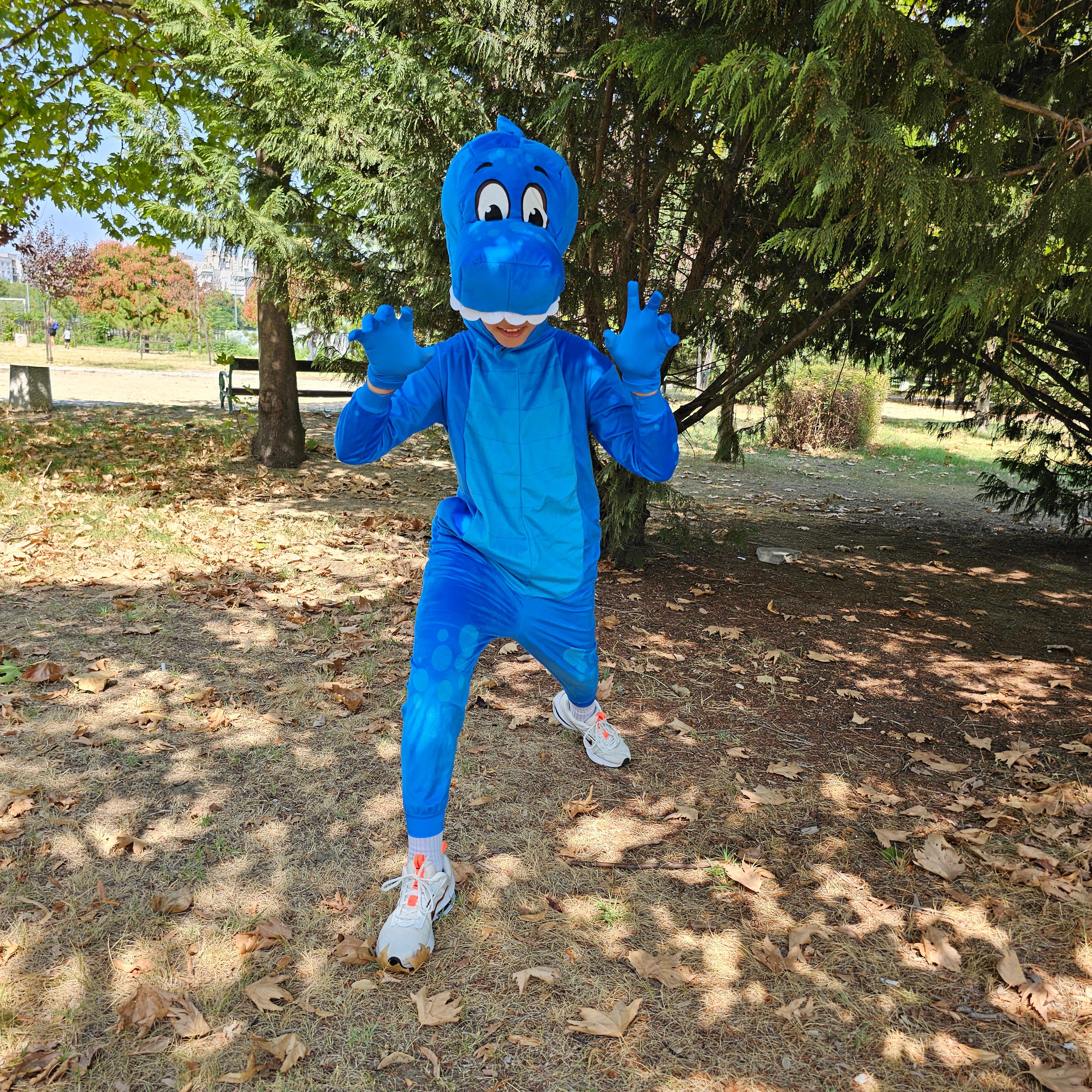 Dinosaur costume for kids, Kids dino costume; Dinosaur jumpsuit for kids, Blue dinosaur costume for kids, Dino Halloween Costume for kids