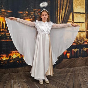 Children&#39;s costume of Angel, Personalized Angel costume for children, Custom Angel costume for kids, Personalized Angel Costume, Halloween