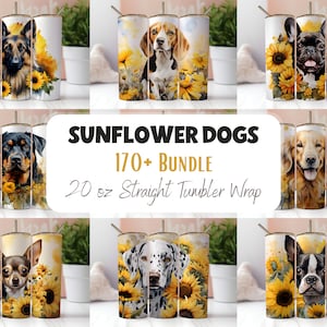 170 Dog Lovers Bundle 20oz Tumbler Sublimation Design, Dog Lover Tumbler Wraps, Straight Sublimation PNG, Instant Digital Download