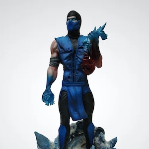 Subzero | Custom figure hand painted Sub-zero | Statue of Subzero from Mortal Kombat | Mortal Kombat Fatality| Diorama Mortal Kombat | MK