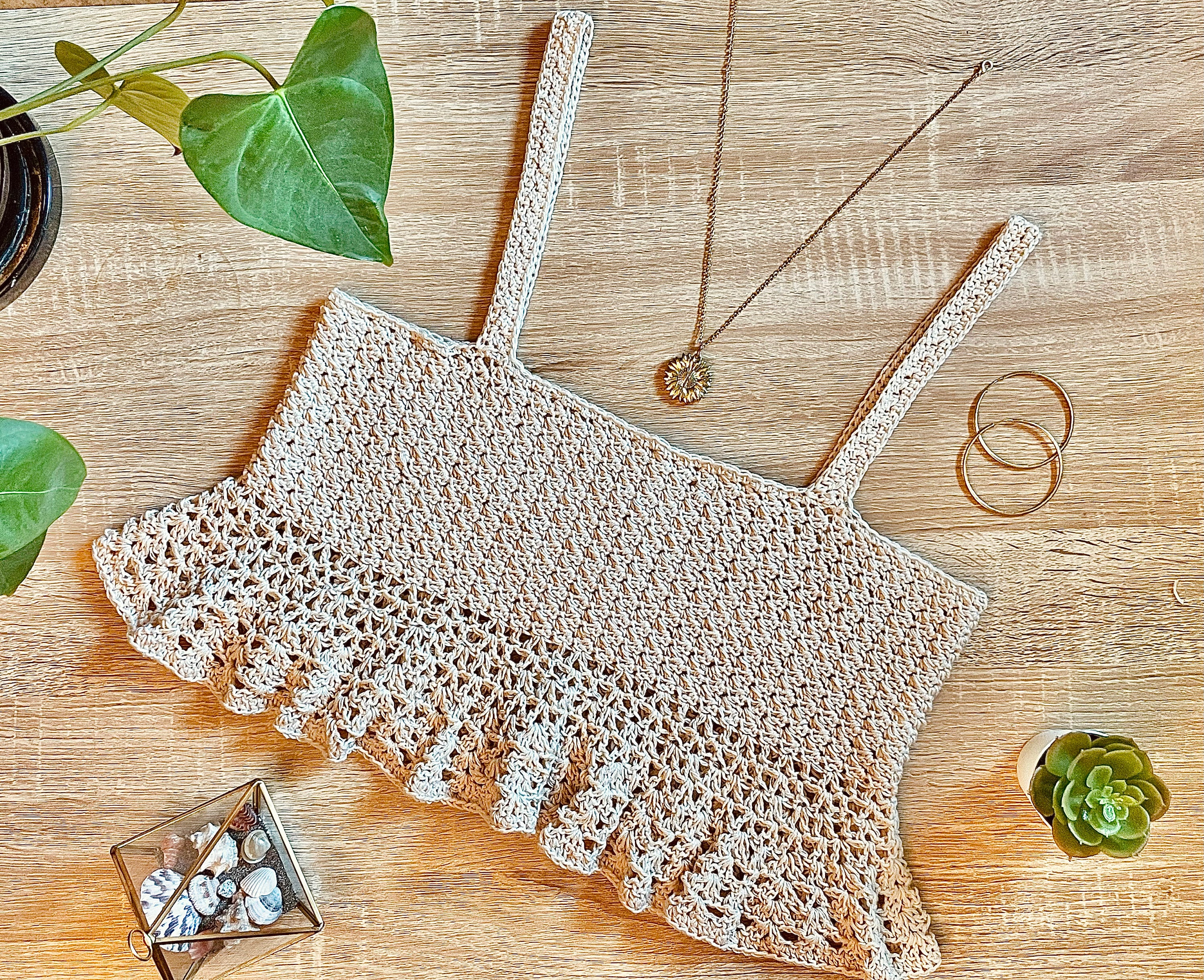 Crochet PATTERN / Nina Top / Easy Crochet Top / Adjustable