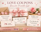 Love Coupons Printable – Romantic Valentine’s Day Gift for Him or Her – Coupon Book – Instant Download