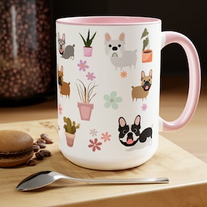 French Bulldog Mug, Frenchie Coffee Mug, Gift for French Bulldog Lover, Frenchie Mom gift, Holiday gift Frenchie parents, Dog Trainer Gift