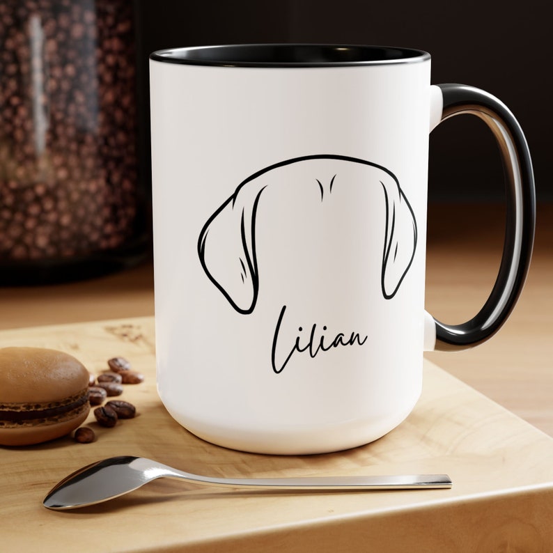 Custom Dog Ear Mug, Puppy Ears Coffe Cup for Dog Lovers, New Puppy Gift ...
