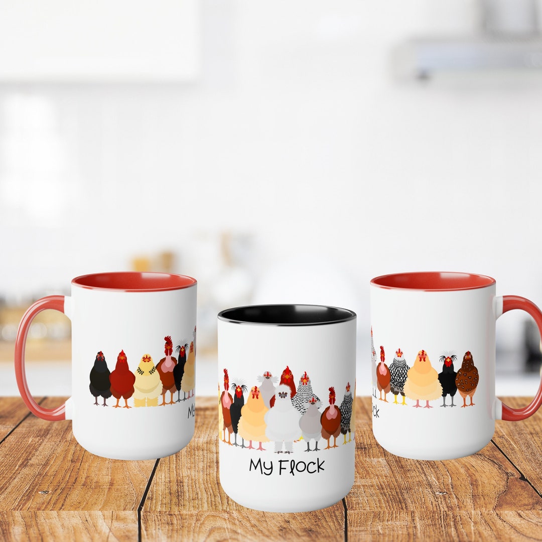 Chicken Coffee Mug, Chicken Themed Gift, Gift for Chicken Mama Gift for
