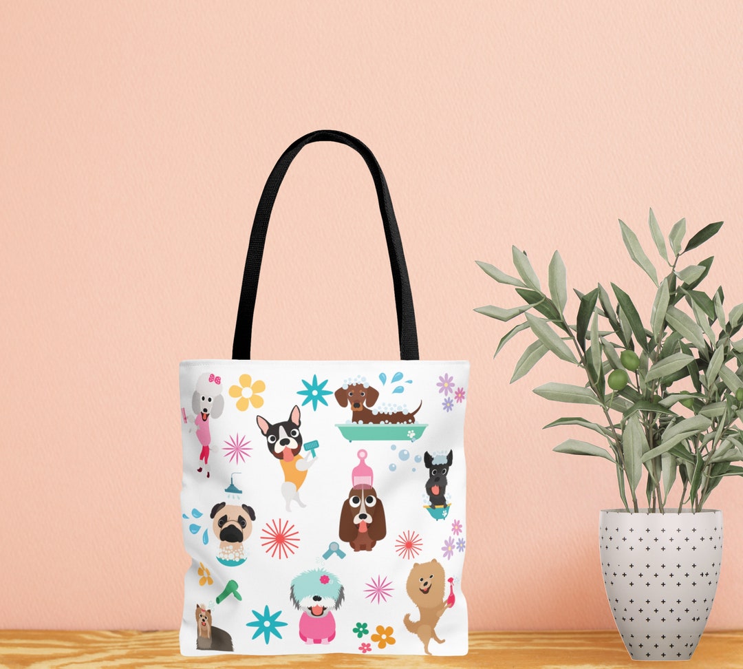Dog Groomer Tote Bag, Gift for Pet Tech, Spa Dogs Tote Bag, Gift for