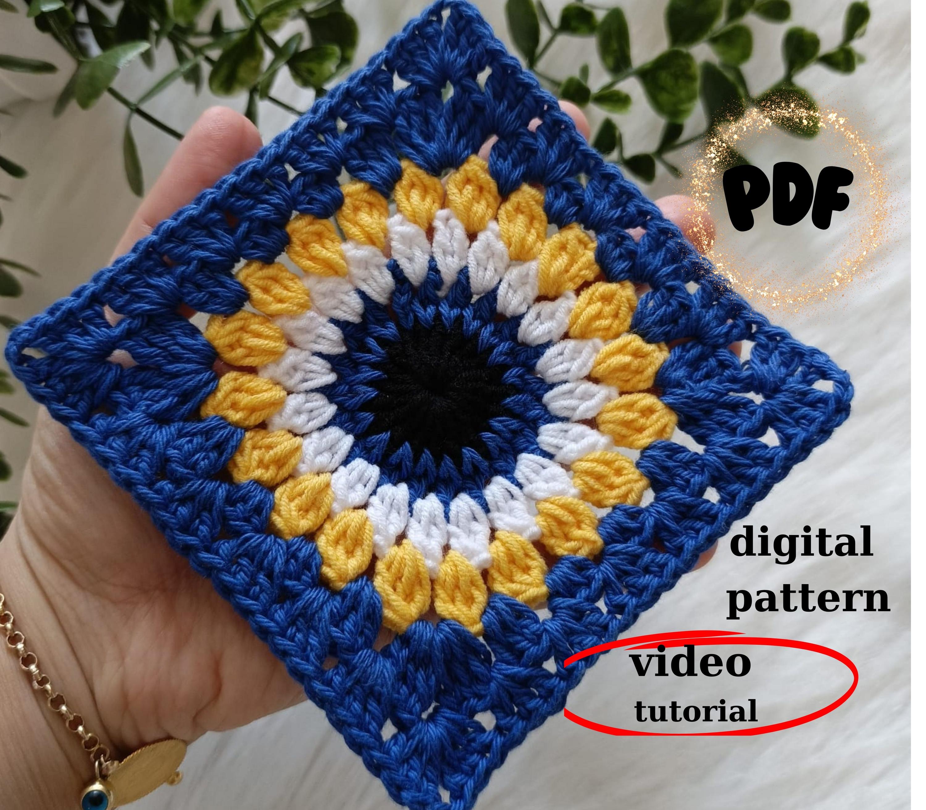 40 Eye Crochet Patterns: Mesmerizing Designs for Every Crochet Enthusiast 4 Evil Eye Granny Square Crochet Pattern: Modern