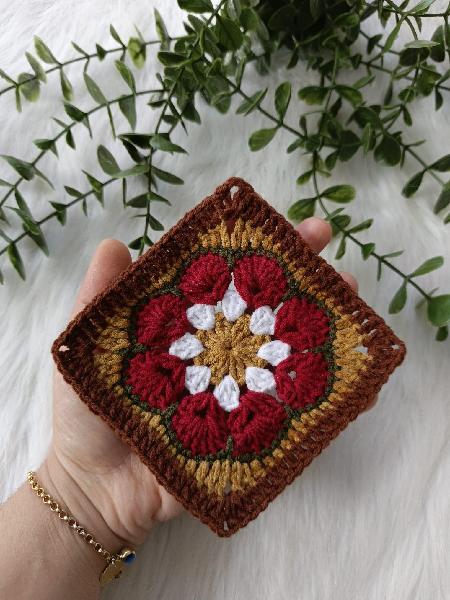 39 Christmas Coaster Crochet Patterns for Festive Table Decor, Gifts, and Cozy Holiday... 16 African Flower Granny Square Crochet Pattern: Christmas