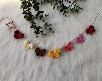 Crochet Bow Garland PATTERN: Boho Nursery Decor (PDF)