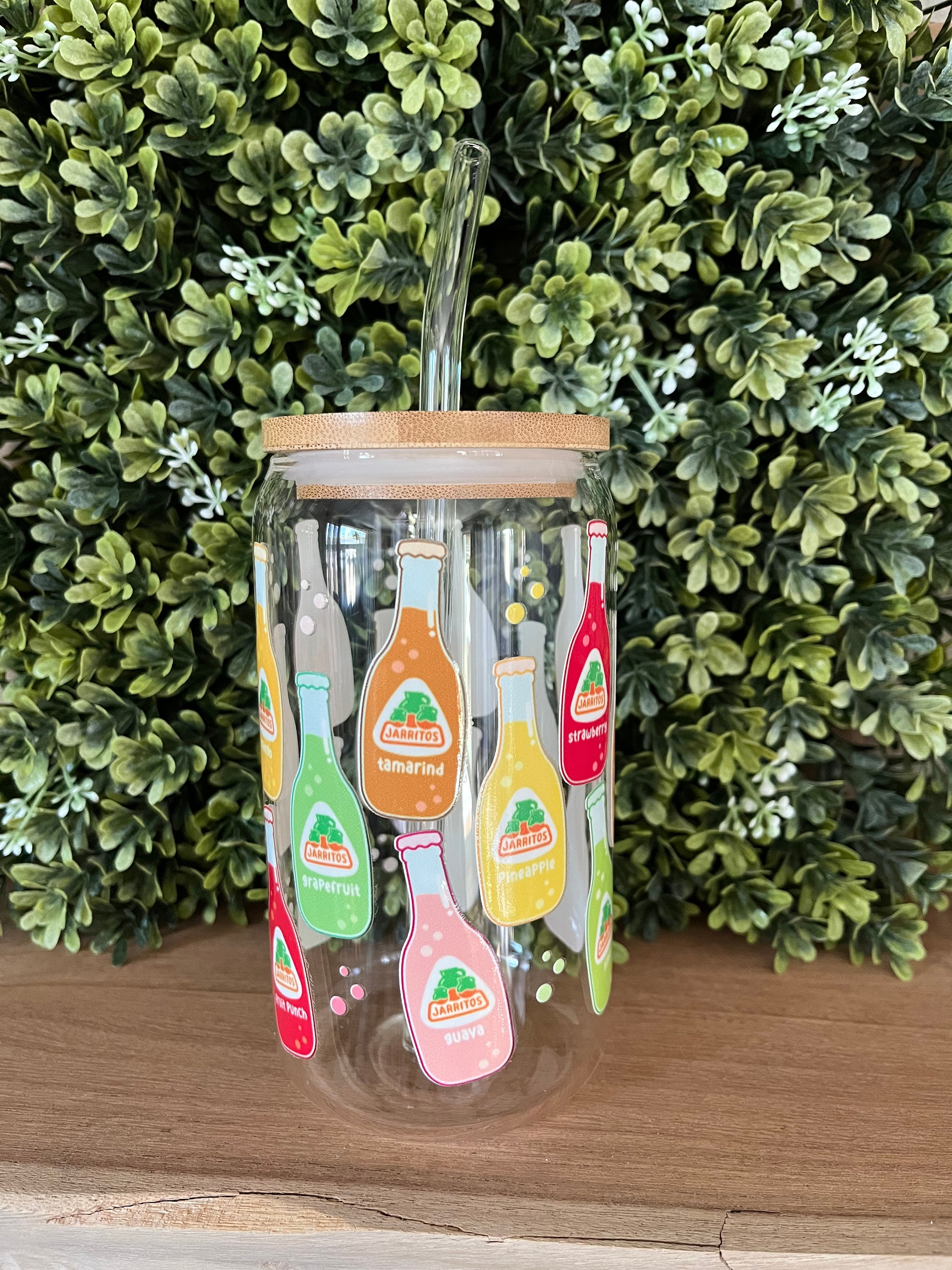Jarritos Mexican Soda Iced Coffee Glass Cup Glass Cup With Etsy