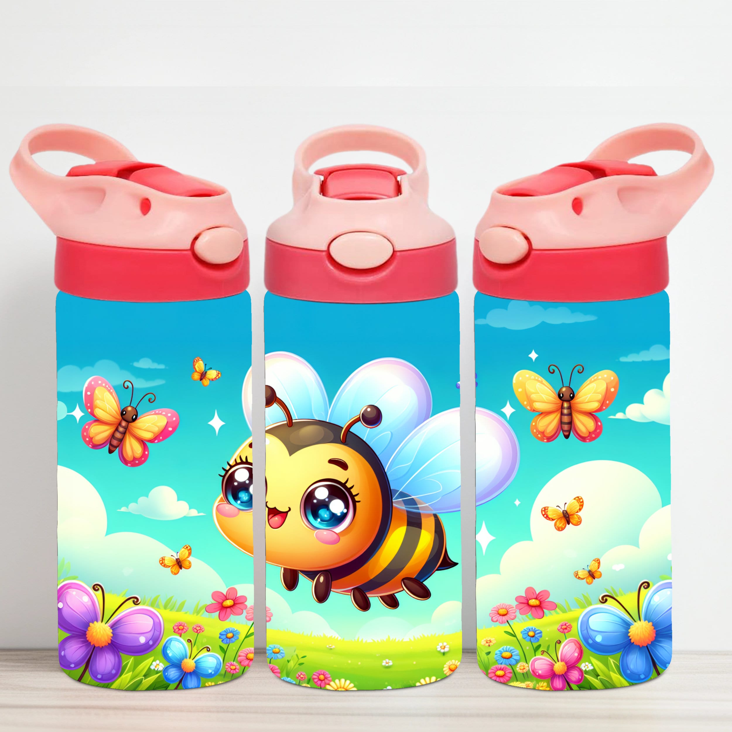 12oz Kids Tumbler Wrap, Sippy Cup Wrap, Cute Bee Wrap, Seamless Wrap ...