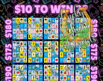 Loteria Board, FTF, First to Fill, Full Card, 25 Numbers, PYP, Back to School