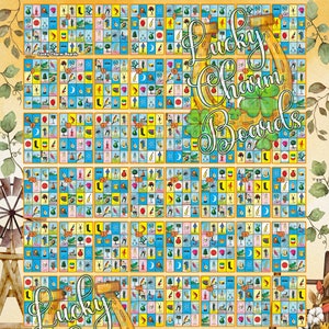 Loteria-bord, FTF, als eerste gevuld, volledige kaart, 60 nummers