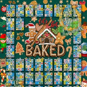 DIGITAL LOTERIA BOARD, First to Fill, ftf, Loteria Game Boards, 48 Numbers, Christmas Boards, Winter Boards