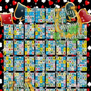 デジタル ロテリア ボード、First to Fill、ftf、ロテリア ゲーム ボード、52 の数字