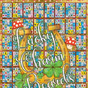 Loteria-bord, FTF als eerste gevuld, volledige kaart, 52 nummers