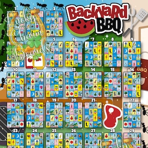 DIGITAL LOTERIA BOARD, First to Fill, ftf, 36 Numbers, Backyard Bbq