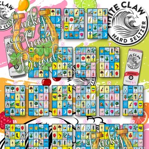 Loteria Board, First to Fill, FTF, Full Card, 25 Numbers