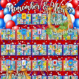 ロテリアのボード、最初に埋める、ベシノス、FTF、ネイバーズ、フルカード、48 の数字、母の日
