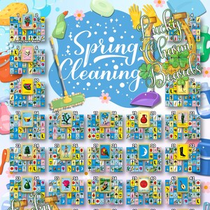 DIGITAL LOTERIA BOARD, First to Fill, ftf, 62 Numbers, Spring Cleaning